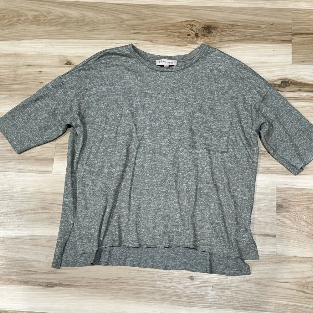 Philosophy Green Pocket Tee Shirt Women’s Small